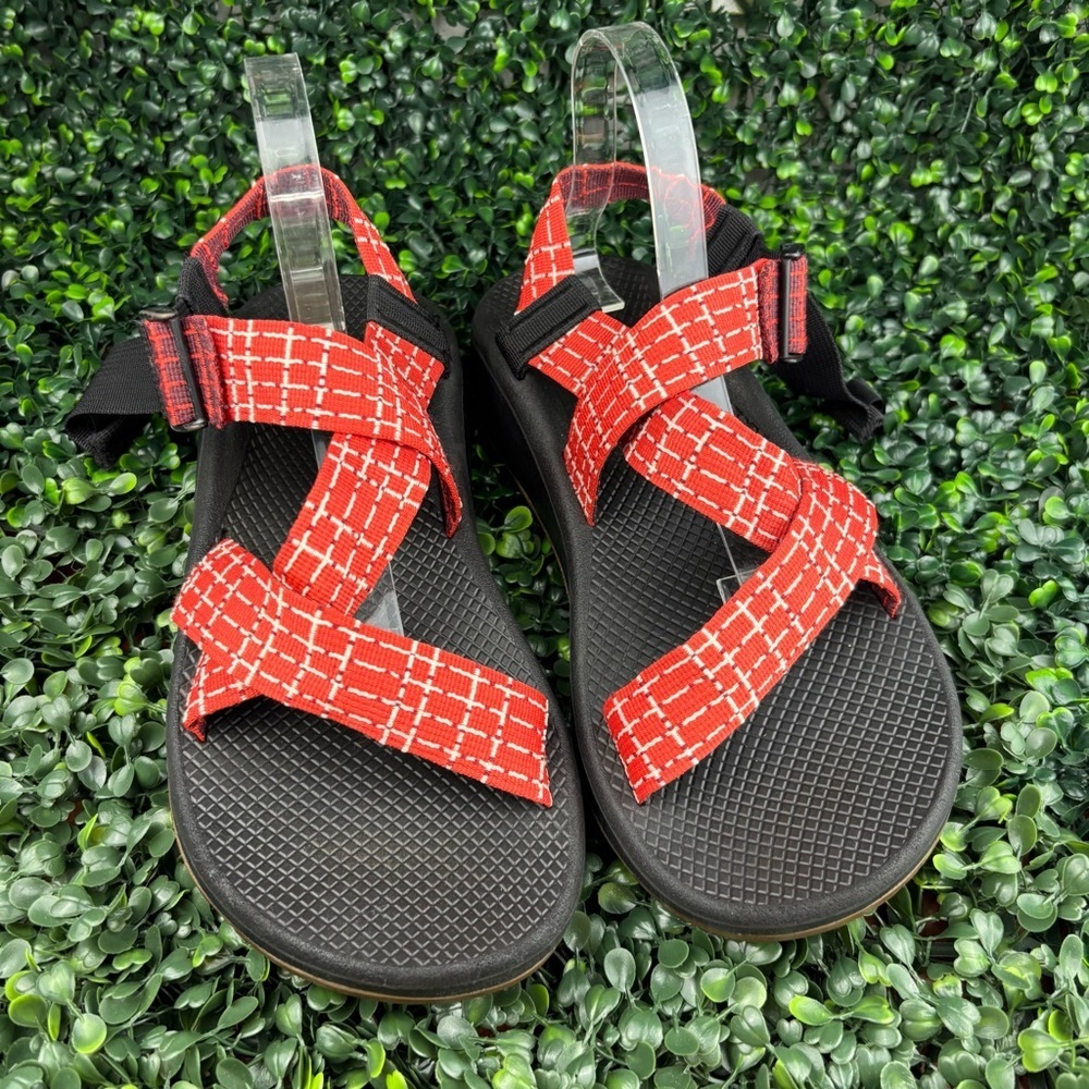 CHACO MEGA Z CLOUD CROSS STRAPS SANDALS RED COLOR 
SIZE M11